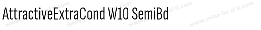 AttractiveExtraCond W10 SemiBd字体转换